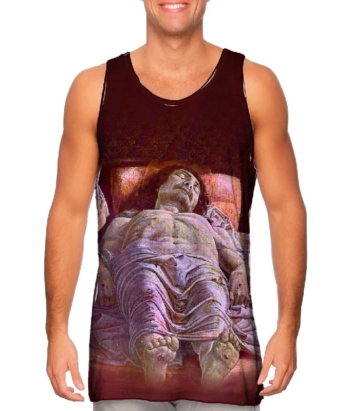 V - Neck Women's Moisture - Wicking Tank Tops for RunningAndrea Mantegna - "Beweinung Christi" (1478) V - Neck Women's Moisture - Wicking Tank Tops for RunningAndrea Mantegna - "Beweinung Christi" (1478)