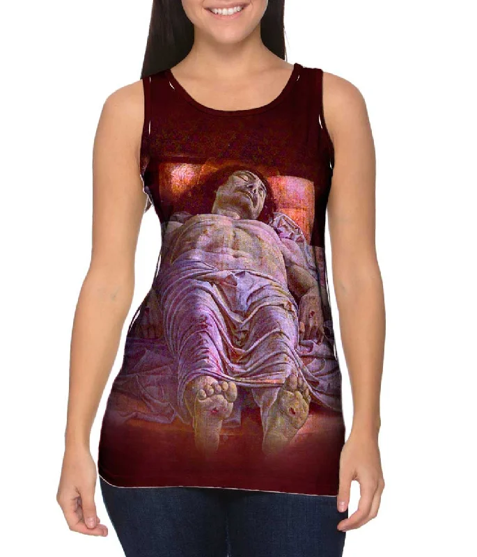 Women's Sleeveless Ribbed Tank Tops for a Trendy LookAndrea Mantegna - "Beweinung Christi" (1478) Women's Sleeveless Ribbed Tank Tops for a Trendy LookAndrea Mantegna - "Beweinung Christi" (1478)