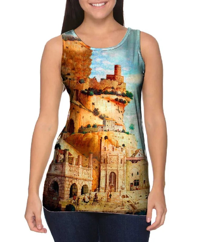 Halter Neck Women's Modal Blend Tank Tops for ComfortAndrea Mantegna - "Martirio Di San Sebastiano" (1480) Halter Neck Women's Modal Blend Tank Tops for ComfortAndrea Mantegna - "Martirio Di San Sebastiano" (1480)