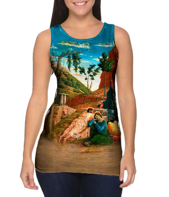 Plunge Neck Women's Seamless Tank Tops for a Smooth FitAndrea Mantegna - "The Agony In The Garden" (1460) Plunge Neck Women's Seamless Tank Tops for a Smooth FitAndrea Mantegna - "The Agony In The Garden" (1460)