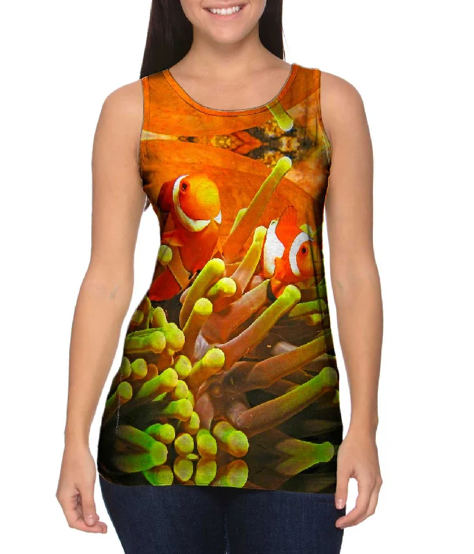 Women's Sleeveless Ribbed Tank Tops for a Trendy LookAnemone Fish Underwater
