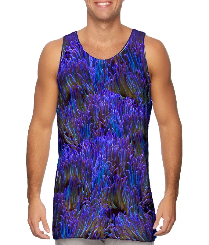 Plus Size Women's Criss - Cross Back Tank Tops in Neon ColorsAnemone