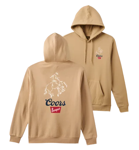 Striped Women Long Sleeve Top in a Timeless PatternCoors Colt Hoodie - Sand