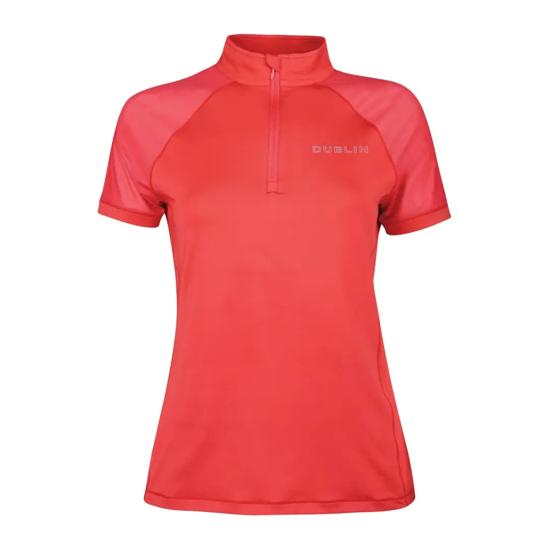 Floral print short - sleeve polo shirt for a feminine lookDublin Sarah Short Sleeve Top Floral print short - sleeve polo shirt for a feminine lookDublin Sarah Short Sleeve Top