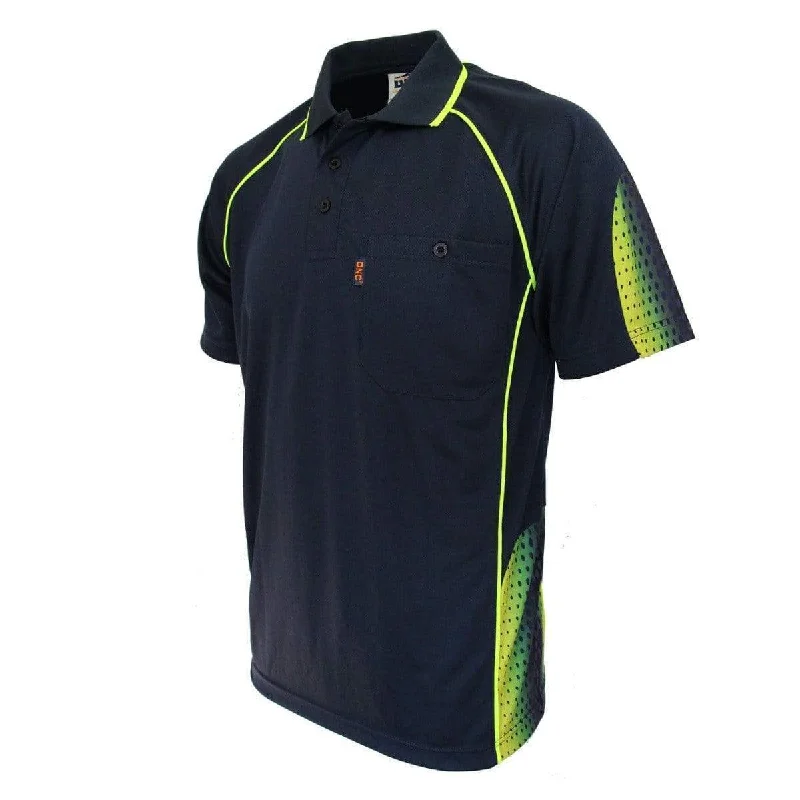 Lace - trimmed polo shirt for a romantic lookDnc Workwear Galaxy Sublimated Polo - 5218 Lace - trimmed polo shirt for a romantic lookDnc Workwear Galaxy Sublimated Polo - 5218