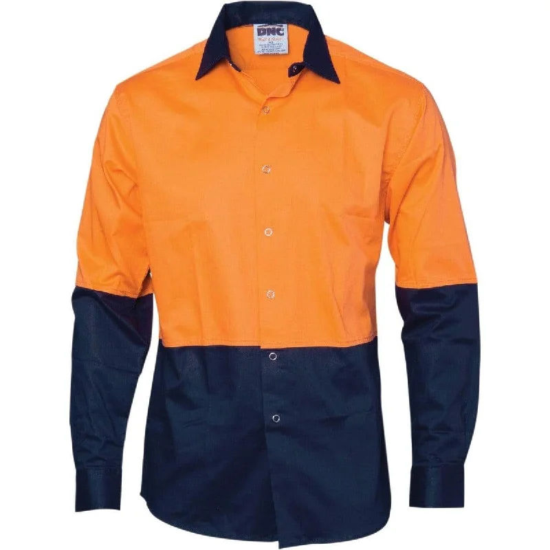 Hand - wash only polo shirt with delicate embroideryDnc Workwear Hi-vis Cool Breeze Food Industry Long Sleeve Cotton Shirt - 3942 Hand - wash only polo shirt with delicate embroideryDnc Workwear Hi-vis Cool Breeze Food Industry Long Sleeve Cotton Shirt - 3942