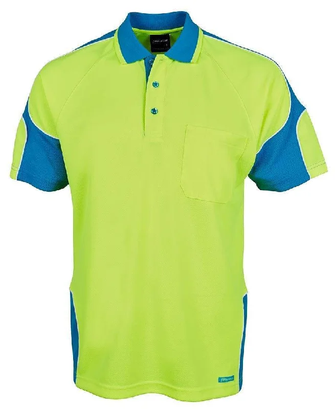 Hand - wash only polo shirt with delicate embroideryJB'S Hi-Vis Short Sleeve Arm Panel Polo 6AP4S Hand - wash only polo shirt with delicate embroideryJB'S Hi-Vis Short Sleeve Arm Panel Polo 6AP4S