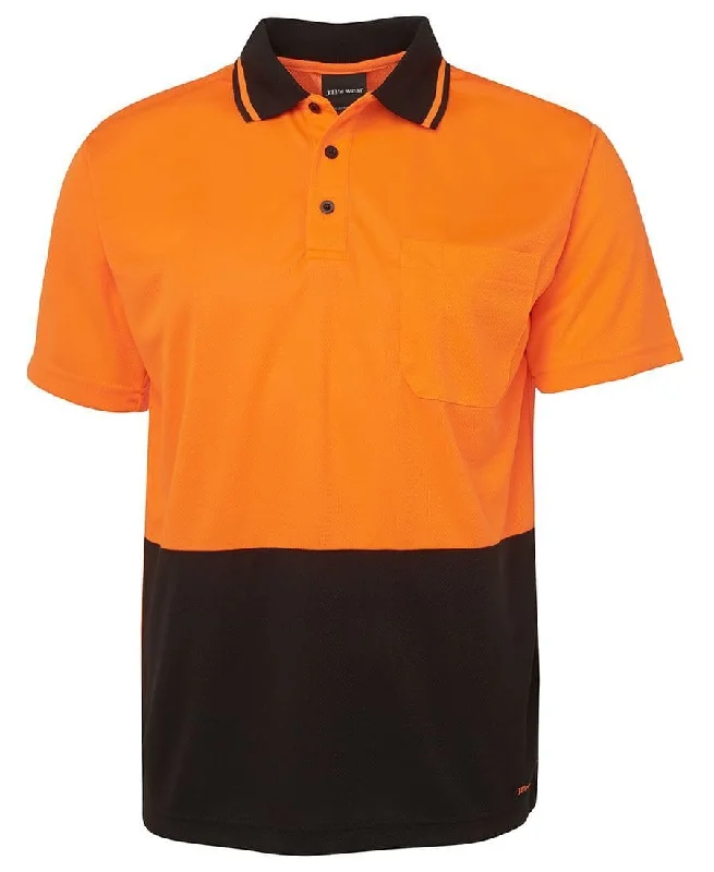 Button - through back polo shirt for a unique designJBS Wear Adults Hi-Vis Polo Shirt 6HVNC Button - through back polo shirt for a unique designJBS Wear Adults Hi-Vis Polo Shirt 6HVNC