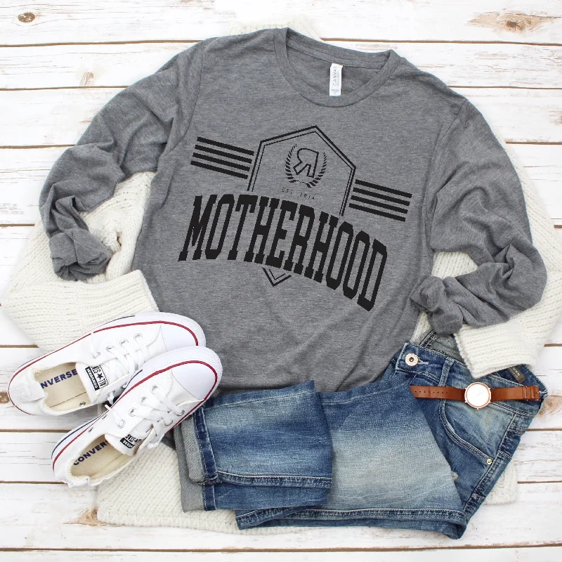 Organic Cotton Women Long Sleeve Top for Eco - Friendly ComfortMotherhood Collegiate • Long Sleeved Organic Cotton Women Long Sleeve Top for Eco - Friendly ComfortMotherhood Collegiate • Long Sleeved