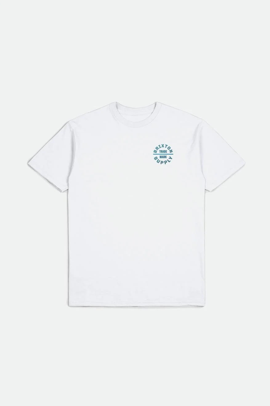 Plus Size Women Long Sleeve Top for a Flattering and Comfortable FitOath Short Sleeve Standard Tee - White/Green/Blue Plus Size Women Long Sleeve Top for a Flattering and Comfortable FitOath Short Sleeve Standard Tee - White/Green/Blue