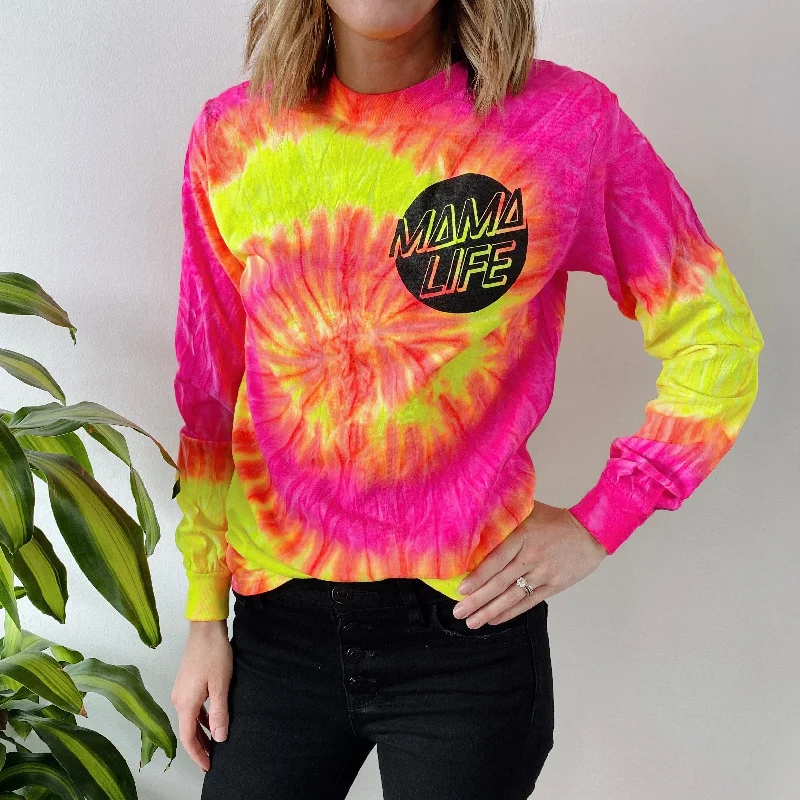 Striped Women Long Sleeve Top in a Timeless PatternSkater Mama • Fluorescent Long Sleeve Striped Women Long Sleeve Top in a Timeless PatternSkater Mama • Fluorescent Long Sleeve