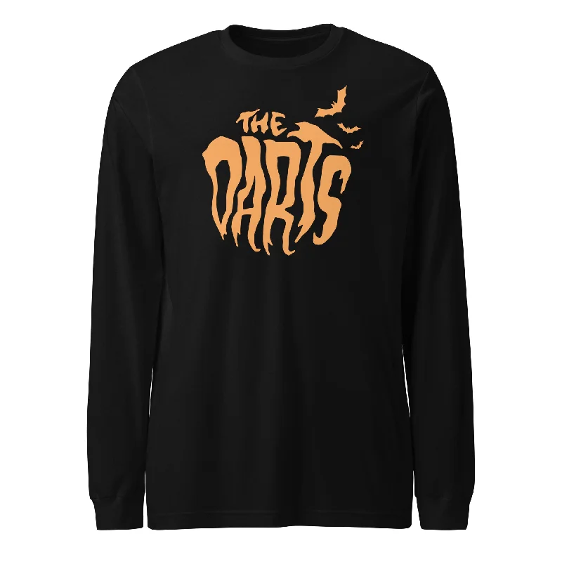 Striped Women Long Sleeve Top in a Timeless PatternTHE DARTS "Orange Bat" Unisex Long Sleeve Tee Striped Women Long Sleeve Top in a Timeless PatternTHE DARTS "Orange Bat" Unisex Long Sleeve Tee