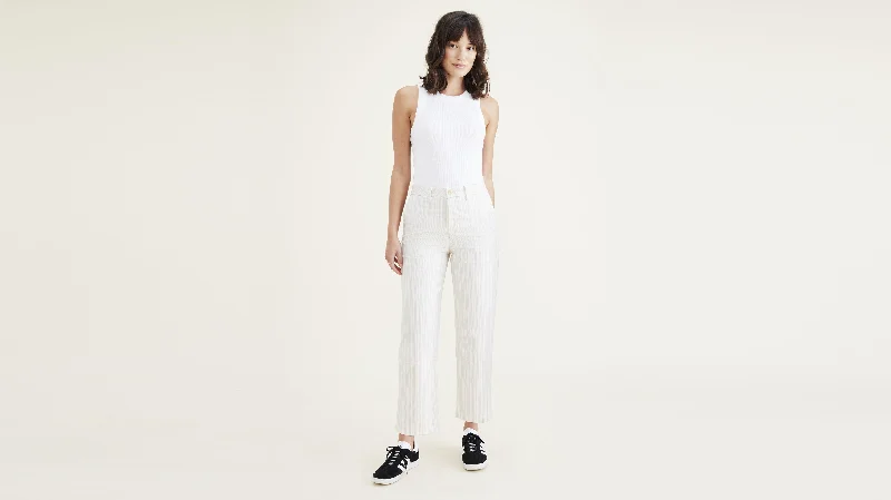 Embroidered Women Shorts with Intricate DesignsWeekend Chinos, Straight Fit
