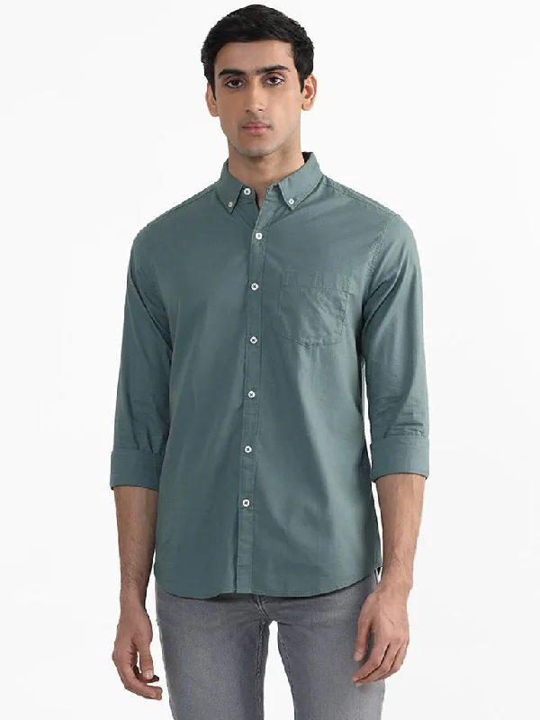 Twill Women Shorts with a Smooth Texture and DurabilityWES Casuals Light Olive Green Cotton Slim-Fit Shirt Twill Women Shorts with a Smooth Texture and DurabilityWES Casuals Light Olive Green Cotton Slim-Fit Shirt
