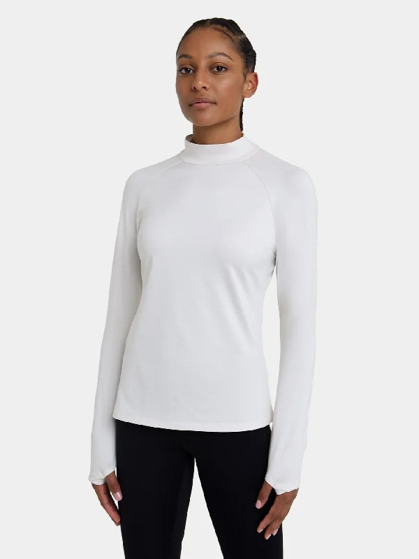 Floral Printed Women Long Sleeve Top for a Romantic LookBliss SuperThermal Long Sleeve Running Mock Neck Top For Women With Thumbholes & Brushed Inner Fabric Floral Printed Women Long Sleeve Top for a Romantic LookBliss SuperThermal Long Sleeve Running Mock Neck Top For Women With Thumbholes & Brushed Inner Fabric