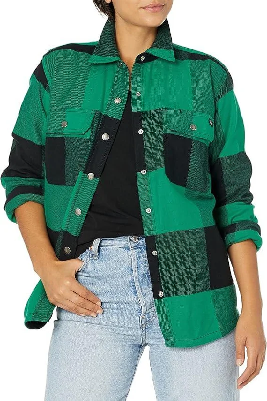 Ribbed Women Long Sleeve Top with a Textured AppealWomen’s DuraTech Renegade Flannel Shirt - Kelly Green Ribbed Women Long Sleeve Top with a Textured AppealWomen’s DuraTech Renegade Flannel Shirt - Kelly Green
