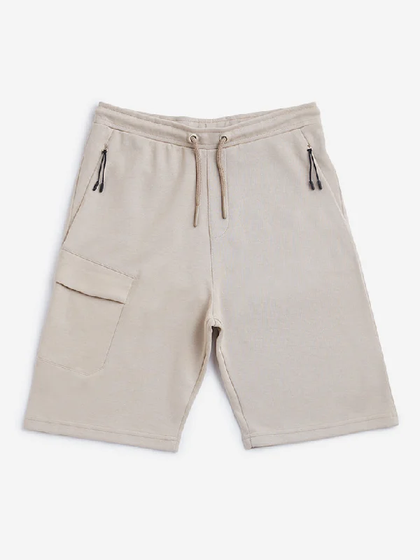 Tie - Waist Women Shorts for a Customizable FitY&F Kids Beige Shorts