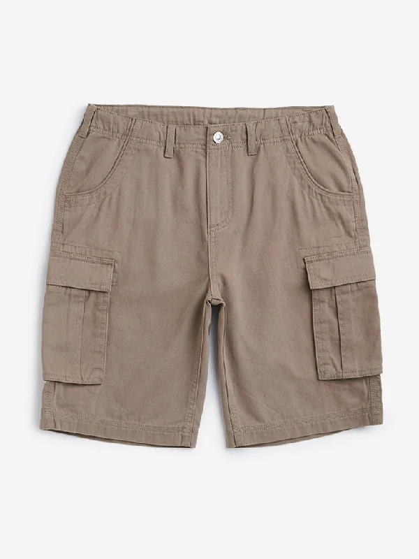 Plus Size Women Shorts with a Comfortable and Stylish FitY&F Kids Brown Relaxed Fit Cargo Shorts Plus Size Women Shorts with a Comfortable and Stylish FitY&F Kids Brown Relaxed Fit Cargo Shorts