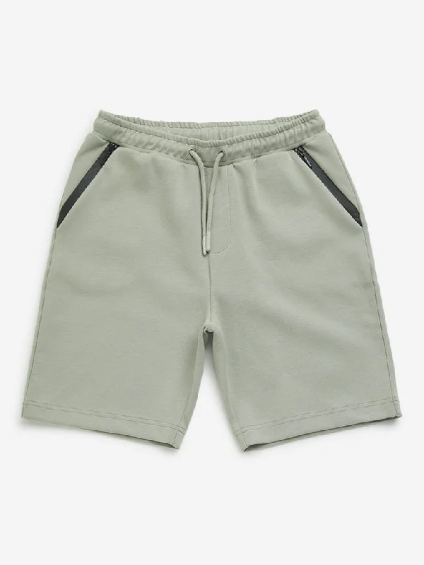 Printed Floral Women Shorts for a Summer - Ready StyleY&F Kids Sage Mid-Rise Cotton Shorts Printed Floral Women Shorts for a Summer - Ready StyleY&F Kids Sage Mid-Rise Cotton Shorts
